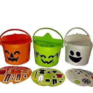 McDonalds Halloween Pail 2022 Bucket McBoo McGoblin McPunkn Lot Set of 3